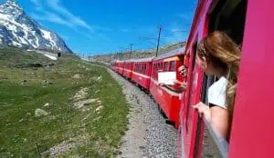 From Milan: Bernina Train and St. Moritz