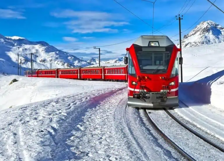 From Milan: Bernina Train and St. Moritz